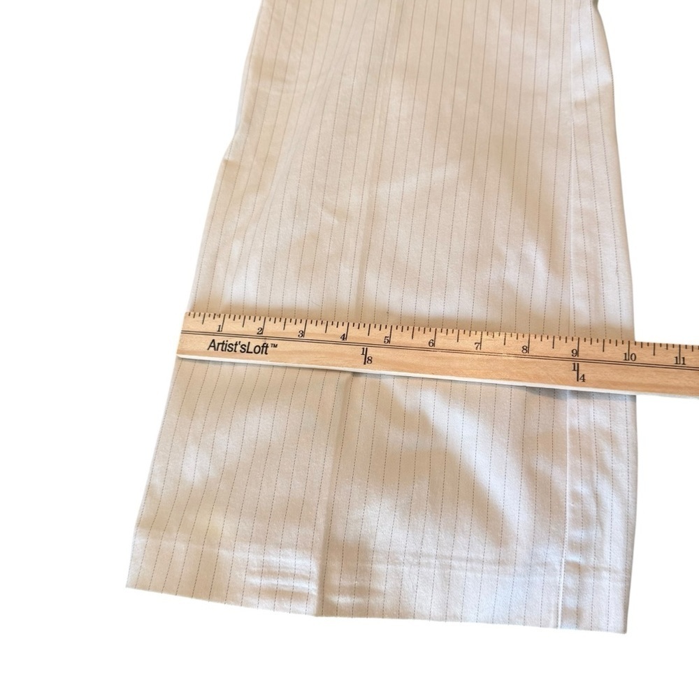 Laundry by Shelli Segal Pants Womens Career Dress Pants Striped Cream SIZE 10 - Picture 7 of 9
